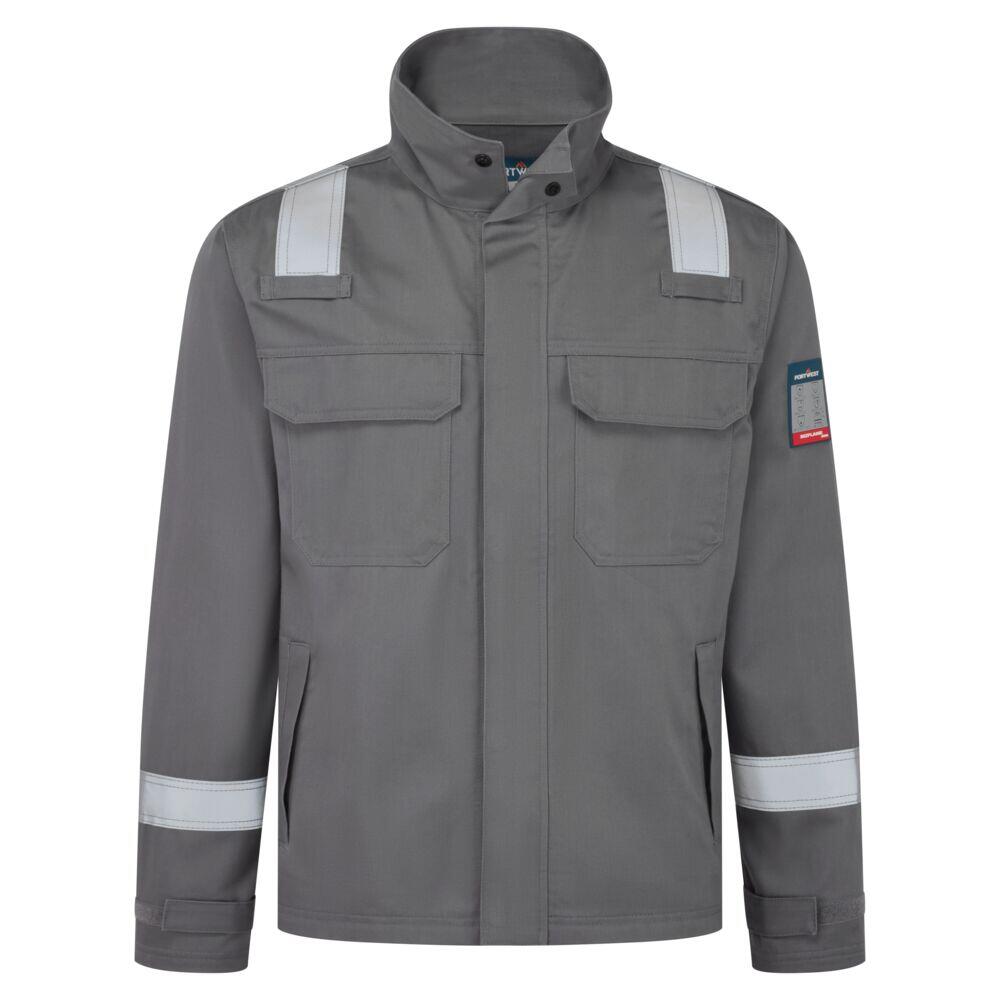 FR741 Bizflame Work+ FR Jacket Grey