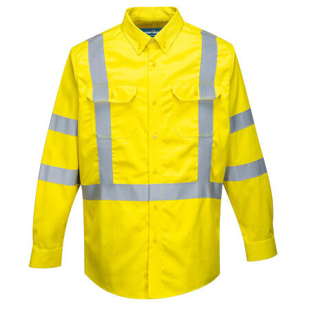 FR95 Bizflame 88/12 Hi-Vis FR Shirt Yellow
