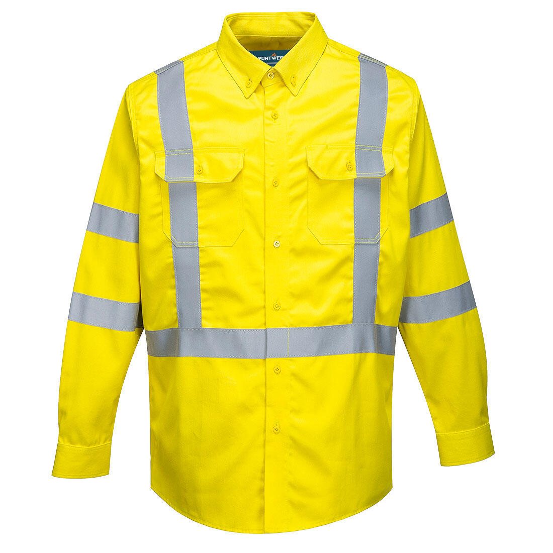 FR95 Bizflame 88/12 Hi-Vis FR Shirt Yellow
