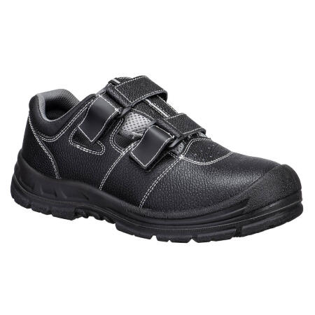 FS70 Steel Action Leather Sandal S1P SR FO Black/Grey