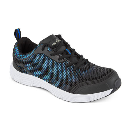 FT15 Steel Textile Trainer  S1P FO SR Black/Blue