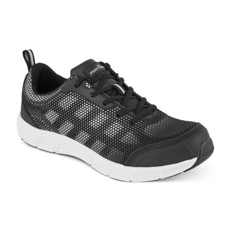 FT15 Steel Textile Trainer  S1P FO SR Black/White