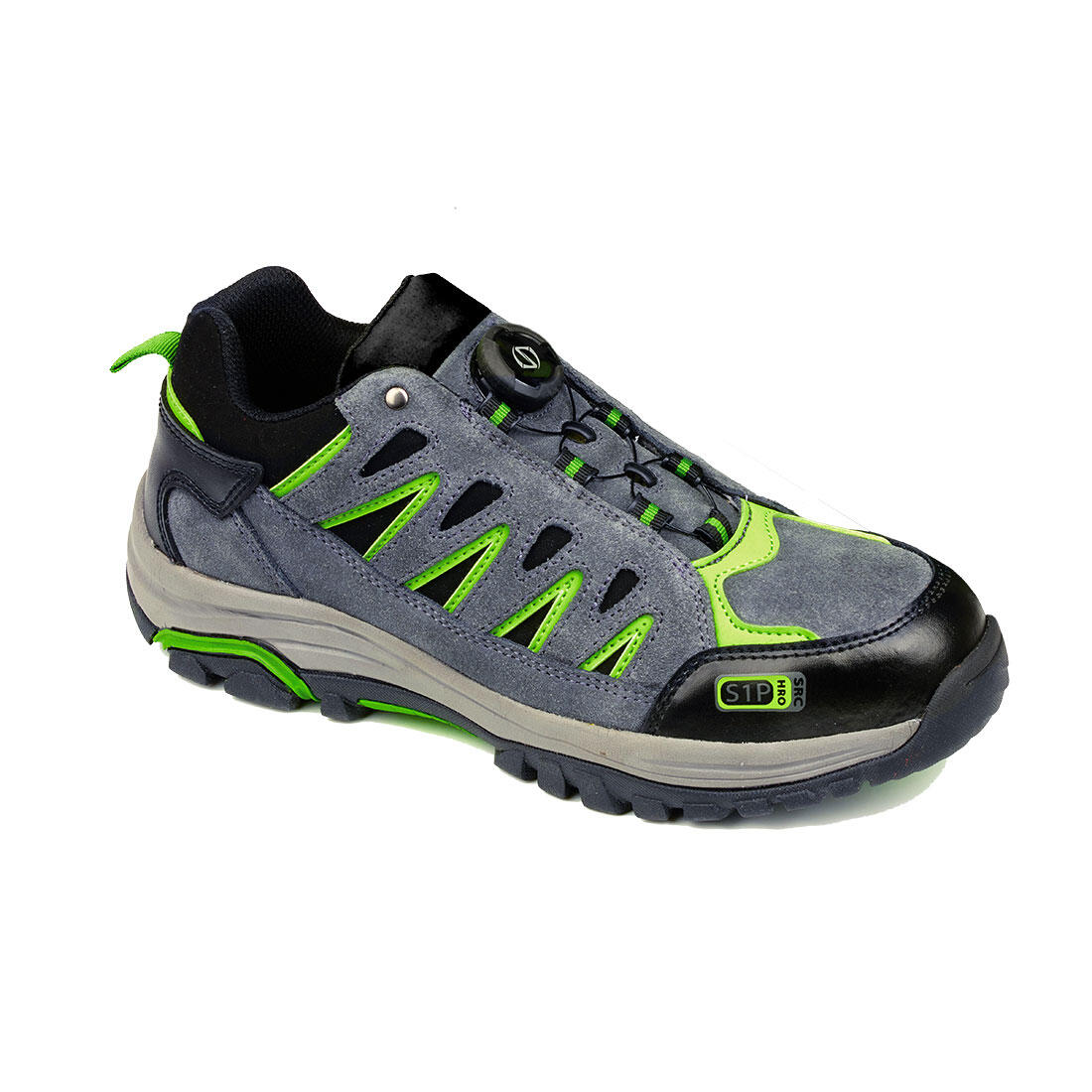 Portwest FT18 Steelite Wire Lace Safety Trainer S1P HRO Grey/Green