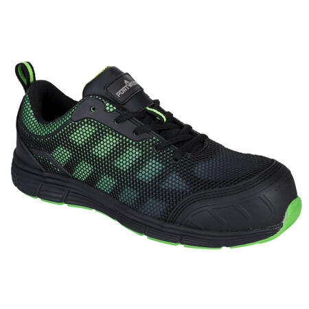 FT35 Composite Textile Trainer S1PS FO SR Black/Green