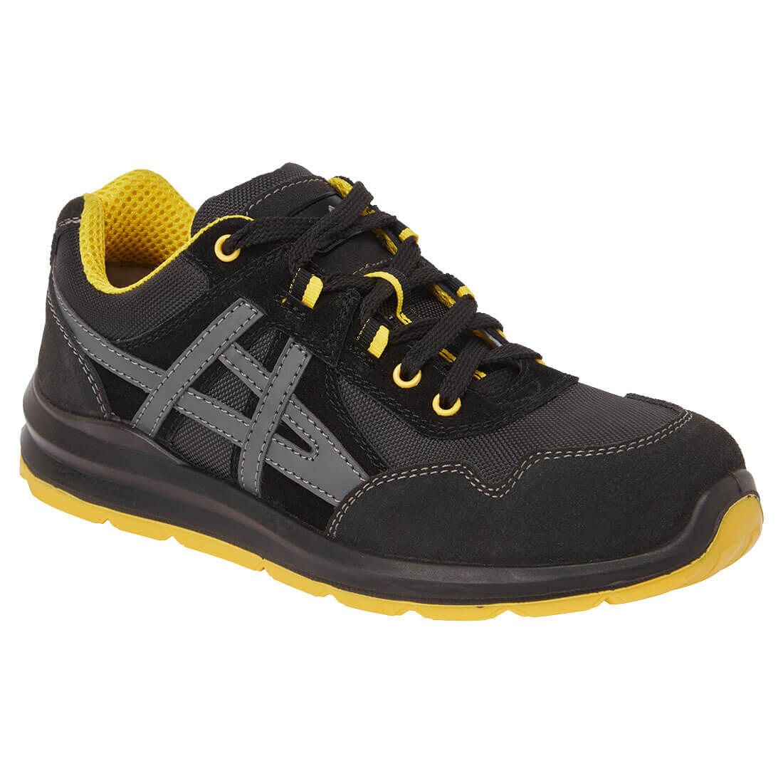 FT50 Steel Leather Trainer S1 FO SR Black