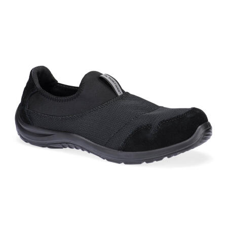 FT55 Steel Textile Slip On Shoe S1P SR FO ESD Black