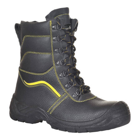 FW05 Steel Split Leather Winter Boot S3 SRC  Black