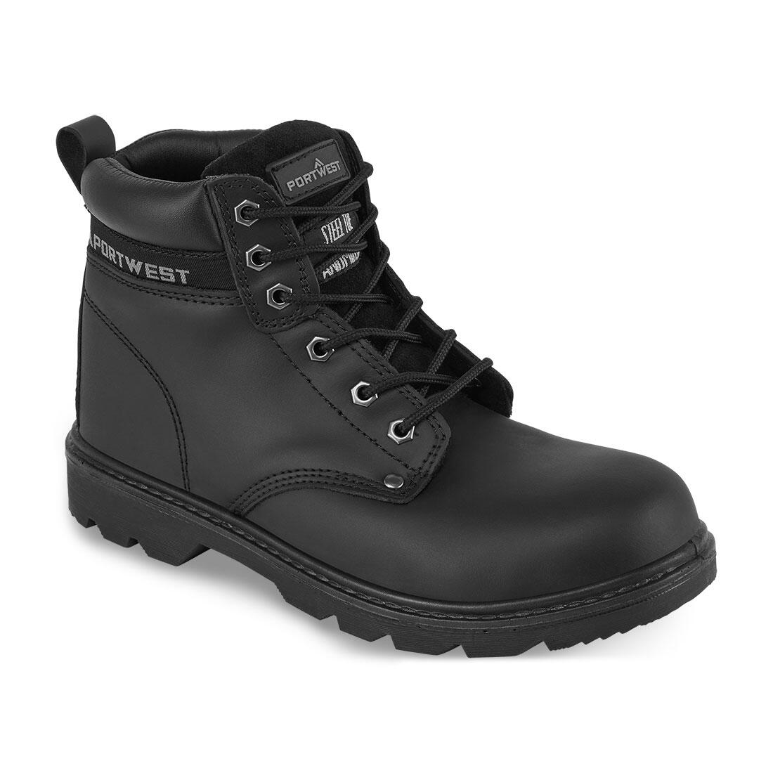 FW11 Steel Leather Ankle Boot S3 SR Black