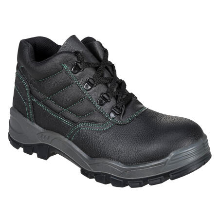 FW21 Steel Split Leather Ankle Boot S1 SR Black