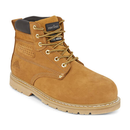 FW35 Steel Nubuck Leather Ankle Boot SBP HRO Honey