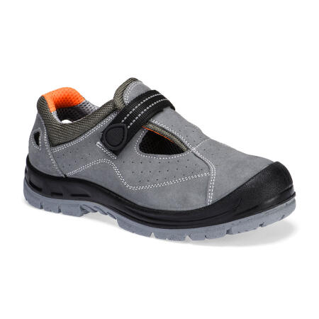FW42 Steel Cow Suede Leather Sandal S1 SR FO Grey