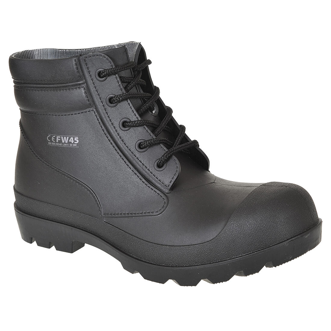 Portwest FW45 Steel PVC Mid Boot S5 SR FO Black