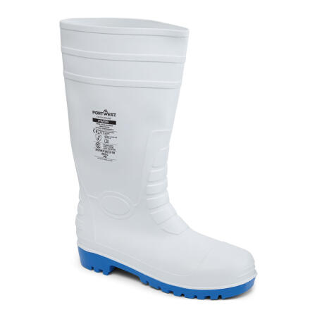 FW95 Steel PVC Wellington S5 FO  White