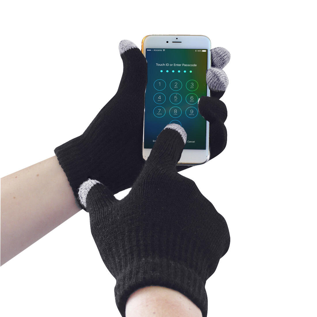 GL16 Touchscreen Knit Glove Black