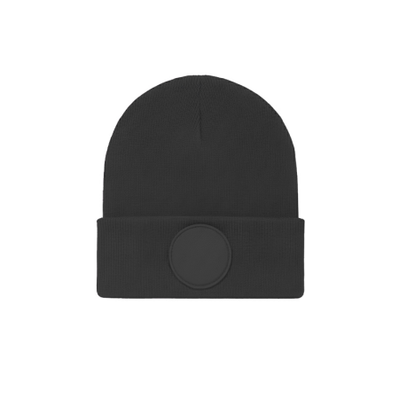 Uneek Clothing UC412 Graphite Grey Circular Patch Beanie