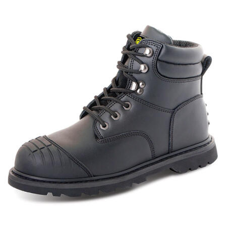 Beeswift Goodyear Welt Boot With Scuff Cap Black