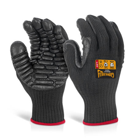 Beeswift Glovezilla Anti Vibration Gloves Black