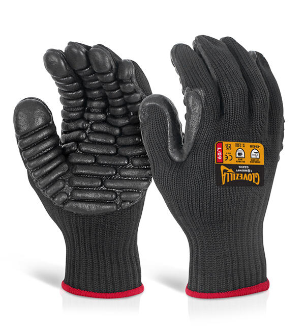 Beeswift Glovezilla Anti Vibration Gloves Black