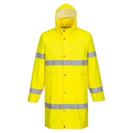 H442 Hi-Vis Rain Coat 100cm  Yellow