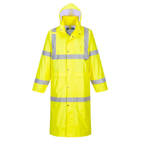 H445 Hi-Vis Rain Coat 122cm  Yellow