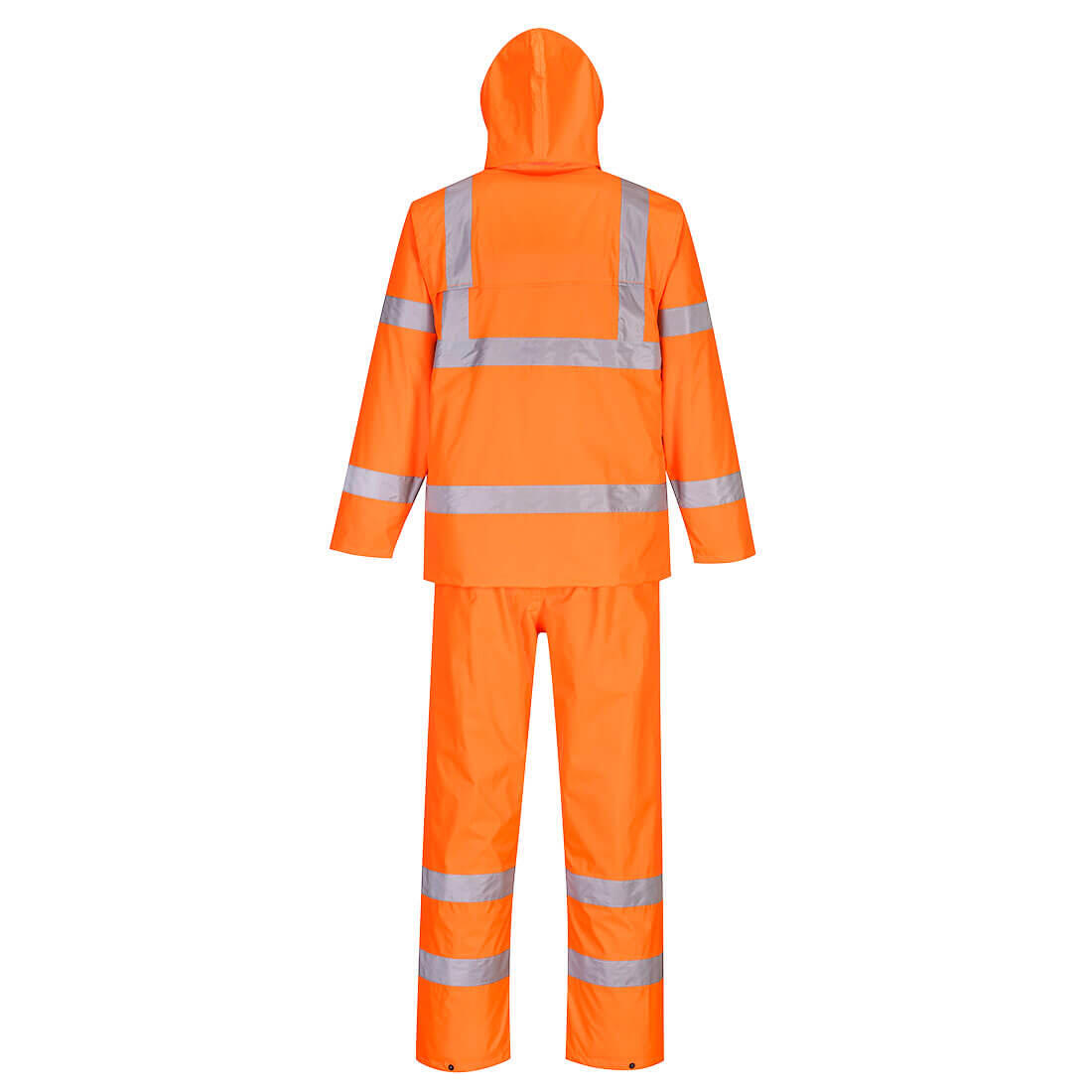 H448 Hi-Vis Rain Suit Orange - Image 2