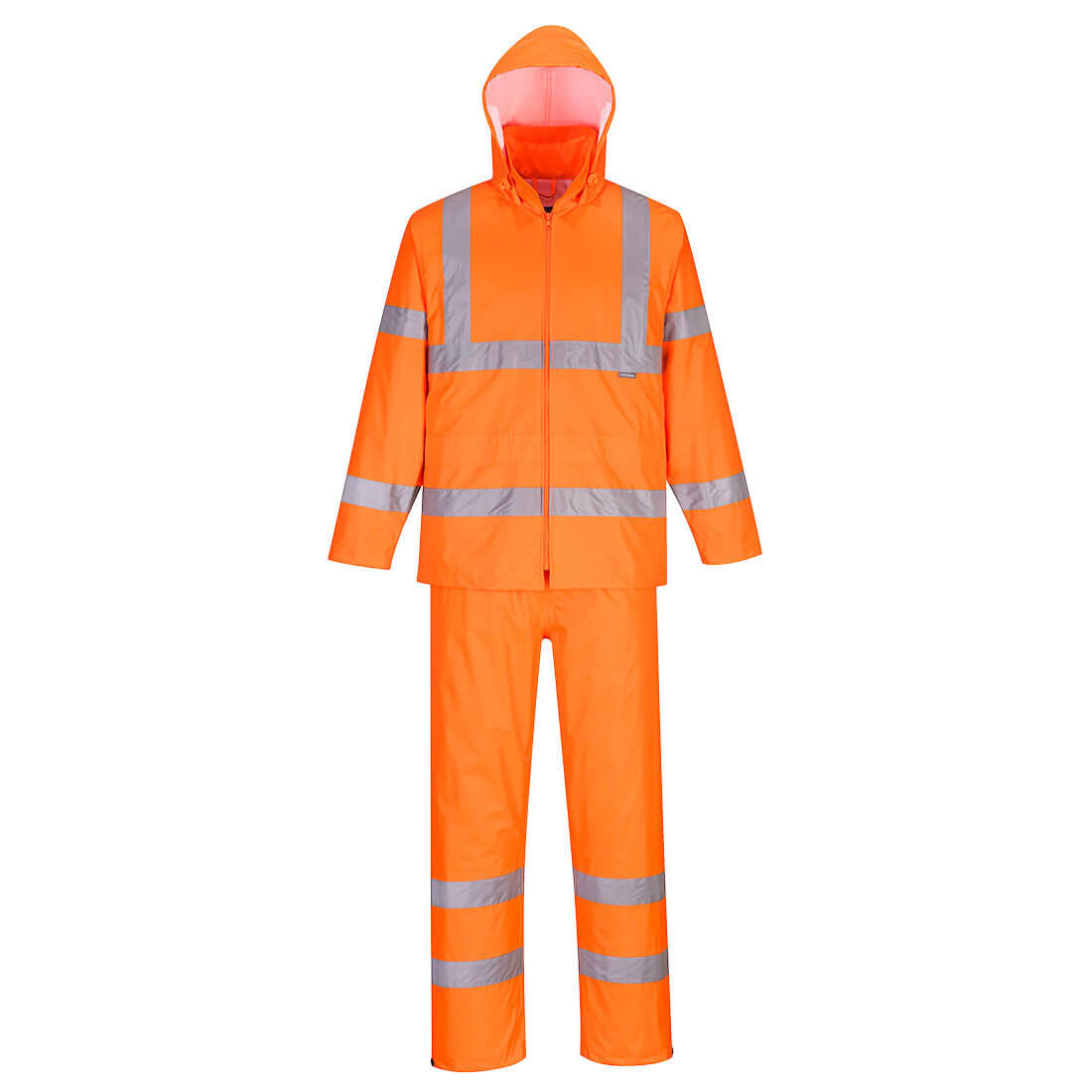 H448 Hi-Vis Rain Suit Orange