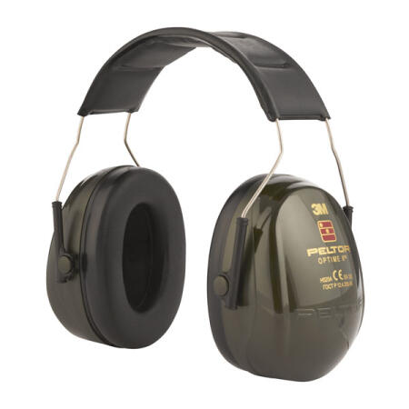3M Peltor Optime 2 Ear Defenders Headband Green