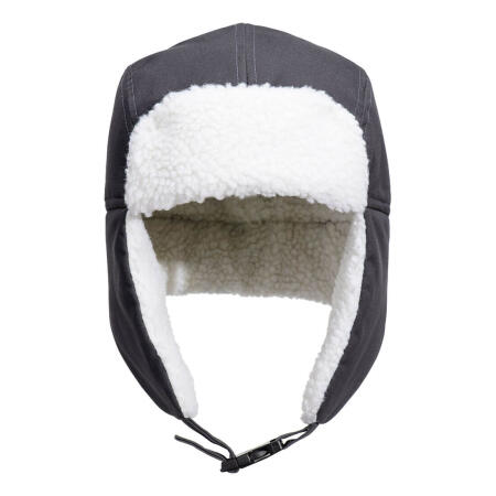HA33 Sherpa Lined Trapper Hat Metal Grey
