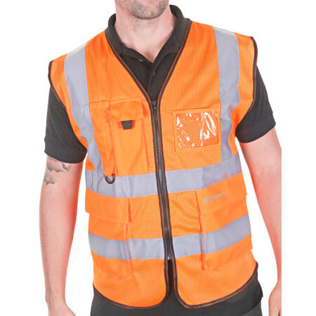 Beeswift Hi-Vis Executive Mesh Vest Orange