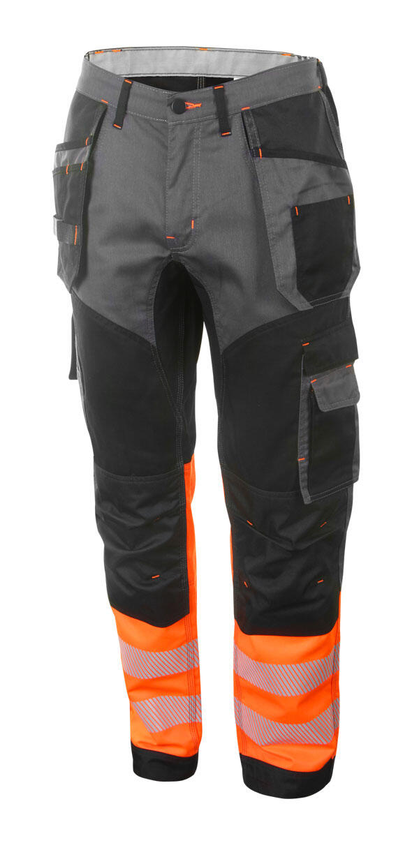 Beeswift Deltic Hi-Vis Two-Tone Trousers Orange / Black