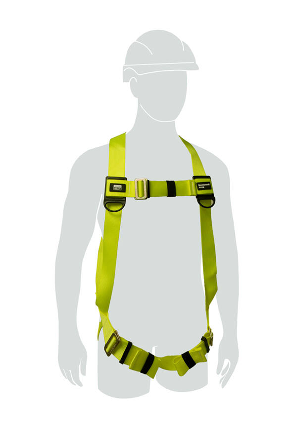 H100 1 Point Universal Size Harness Yellow