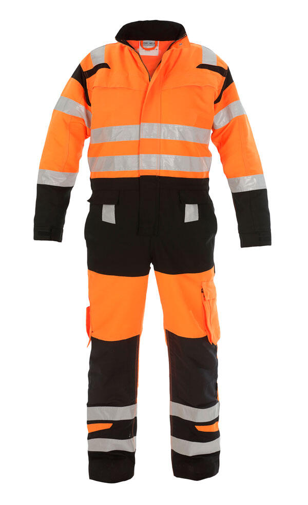 Hydrowear Hove Hi-Vis Two-Tone Coverall Orange / Black