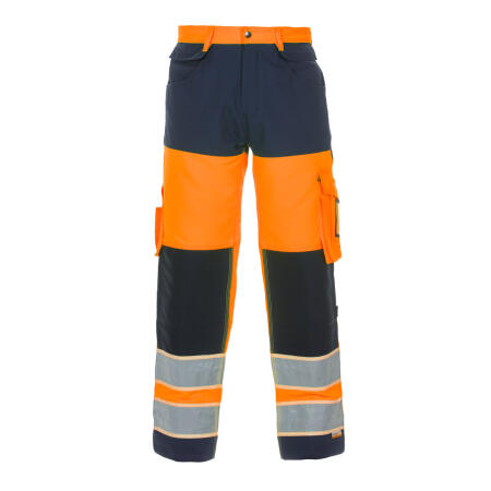 Hydrowear Idstein Hi-Vis Gid Two Tone Trousers Orange / Navy