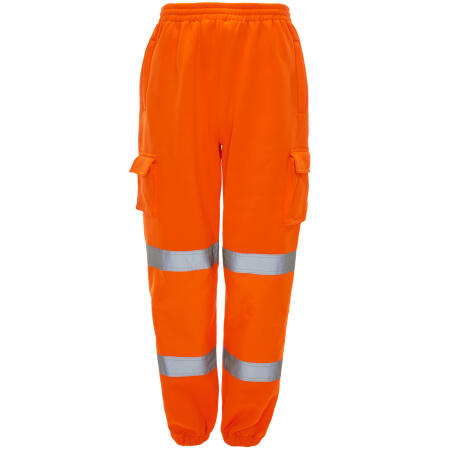 Supertouch Orange Hi Vis Jogging Bottoms