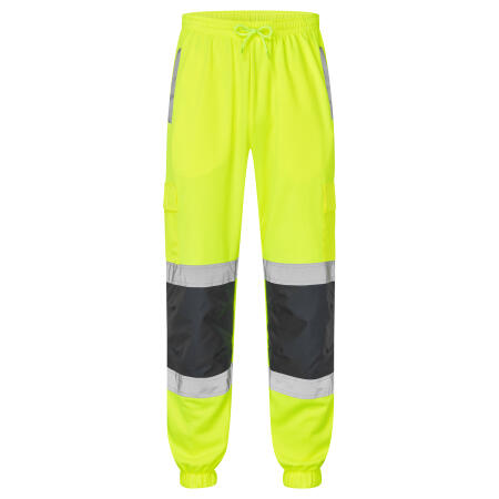 Supertouch Yellow/Navy Hi Vis 2 Tone Jogging Bottoms