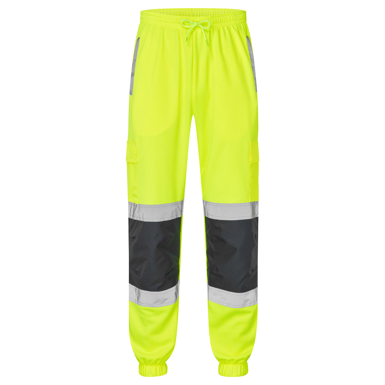 Supertouch Yellow/Navy Hi Vis 2 Tone Jogging Bottoms