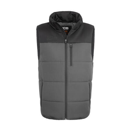 Jcb Workwear Unisex Padded Gilet Grey / Black