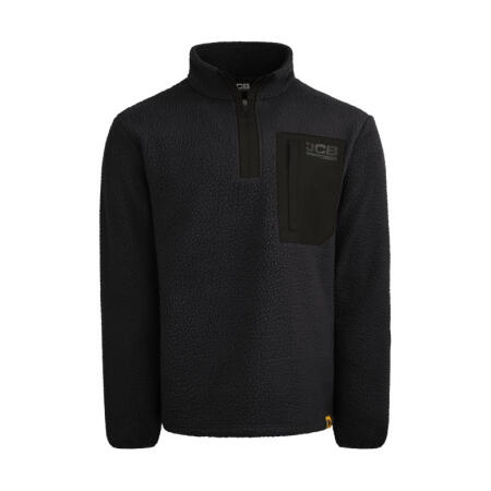 Jcb Workwear Unisex Borg Fleece Black