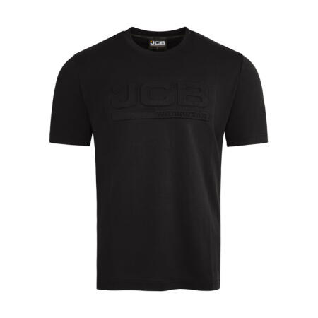 Jcb Workwear Unisex 3D Embossed T-Shirt Black