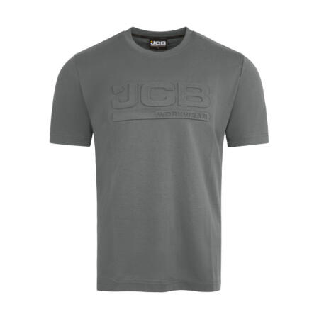 Jcb Workwear Unisex 3D Embossed T-Shirt Grey