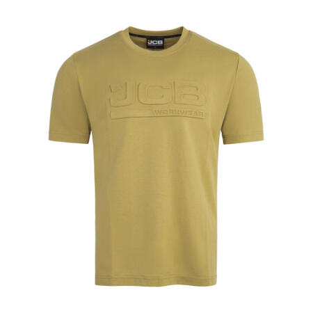 Jcb Workwear Unisex 3D Embossed T-Shirt Olive Green