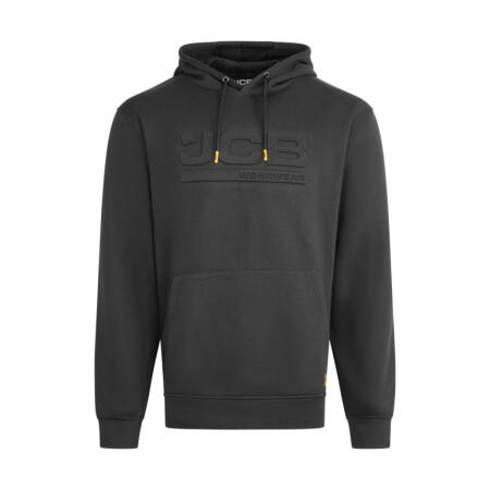 Jcb Workwear Unisex Embossed Hoody Black