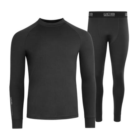 Jcb Workwear Unisex Base Layer Set Black