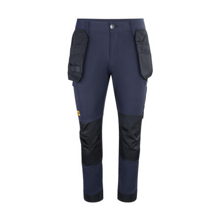 Jcb Workwear Mens Stretch Holster Pocket Trousers Navy Blue