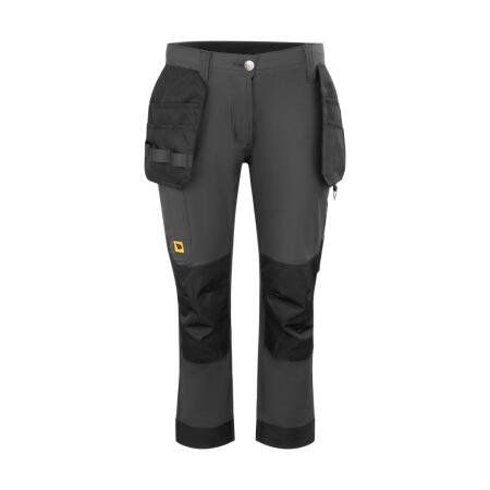 Jcb Workwear Ladies 4-Way Stretch Holster Pocket Trousers Dark Shadow