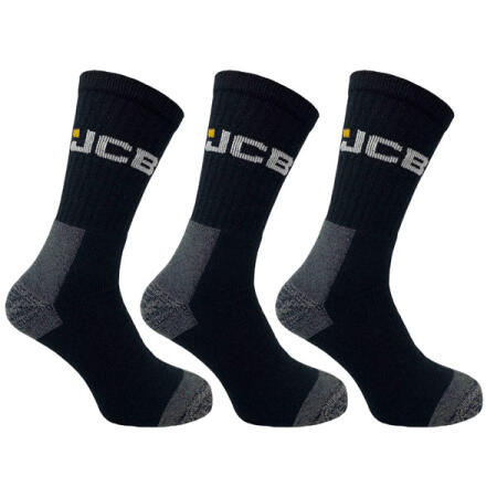 Jcb Workwear Work Socks With Added Elastane Black