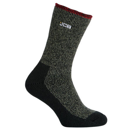 Jcb Workwear Thermasocks With Extended Achilles Khaki/Black