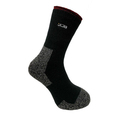 Jcb Workwear Thermasocks With Extended Achilles Black/Grey