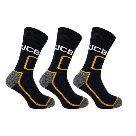 Jcb Workwear Shin Protect Work Socks Black
