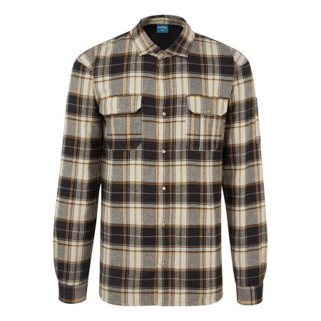 KA313 KA3 Sherpa Lined Check Shirt Black